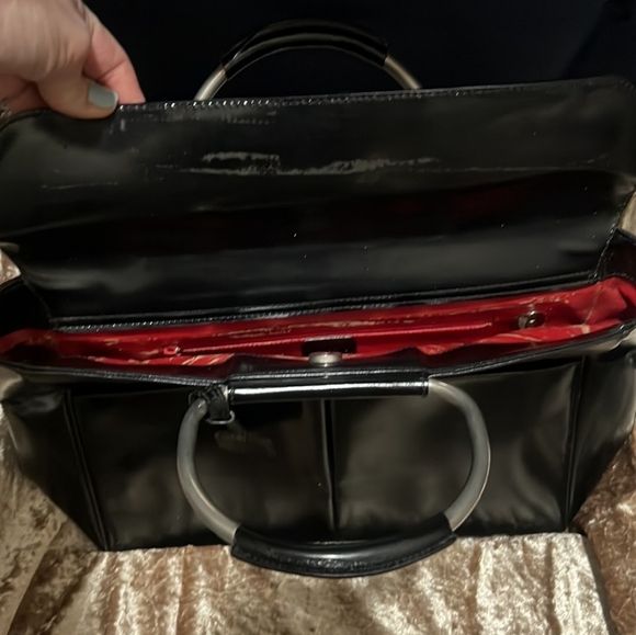 Authentic Gucci Black Patent Leather Tote - Picture 8 of 11